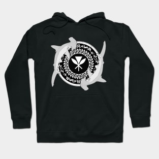 Kanaka Maoli Hammerhead Sharks Hoodie